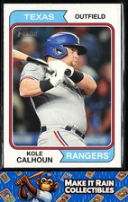 Kole Calhoun 2023 Topps Heritage #213 Texas Rangers Baseball
