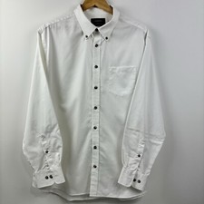 Charles Tyrwhitt Non Iron Mens White Shirt Sz XL Classic Fit Long Sleeve