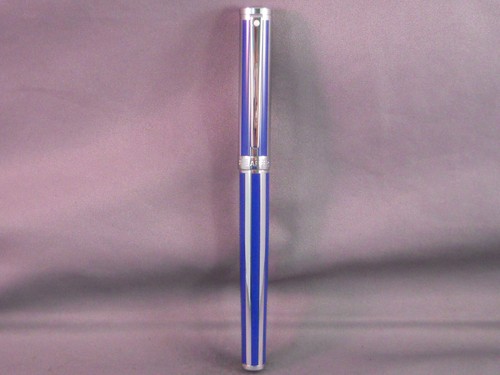 Sheaffer White Dot Intensity Roller Ball Pen--blue and chrome - 第 1/4 張圖片