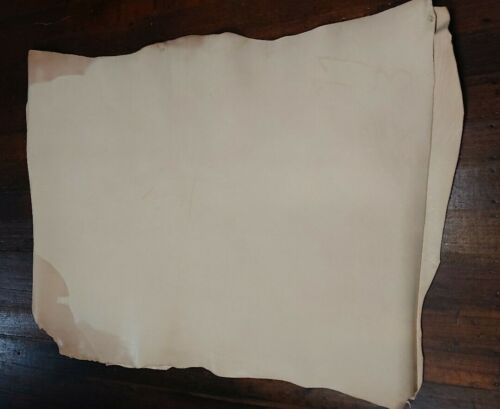 Vegetable Tanned Tooling Leather Double Shoulder Natural Belt Wallet Bag Hide - Foto 6 di 6