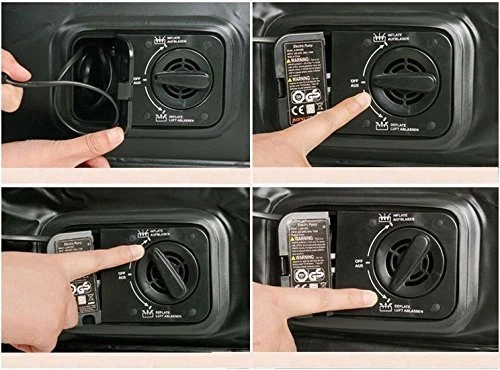 DOUBLE INFLATABLE HIGH RAISED AIR BED MATTRESS AIRBED BUILT IN ELECTRIC PUMP - Image 3 of 3