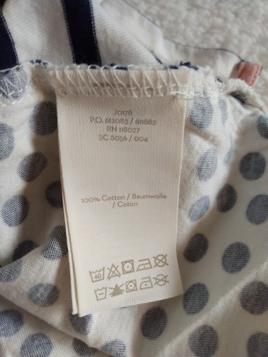Boden Stripes Ahead Of The Rest Short Sleeve Shirt Size 4 Polkadots - Picture 5 of 8