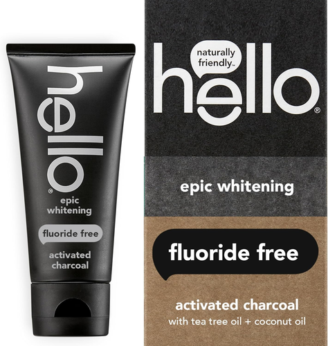 Activated Charcoal Epic Whitening Fluoride Free Toothpaste, Fresh Mint + Coconut