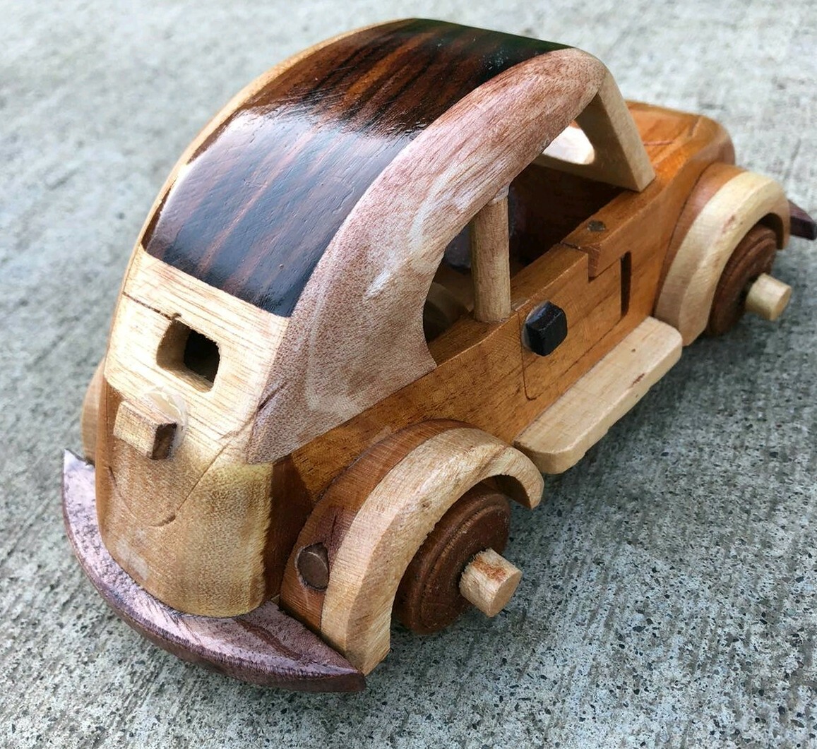 Car Antique Miniature Wooden Crafted Bali | eBay