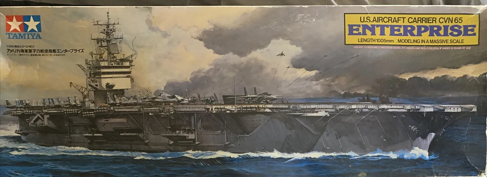 Tamiya 78007 1/350 USS CVN-65 Enterprise Carrier Plastic Mod
