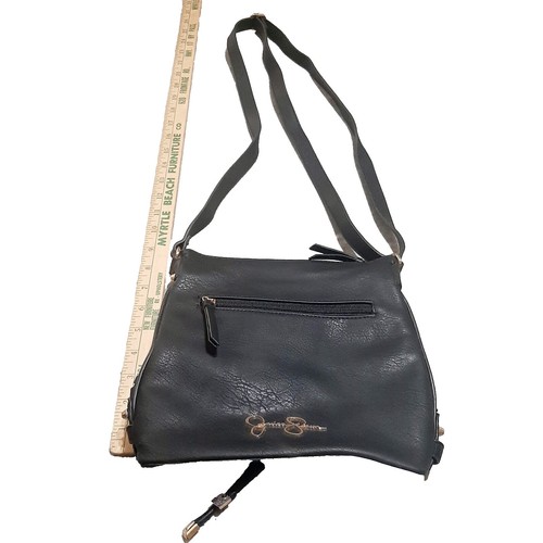 Jessica Simpson Portia Gunmetal Silve Patent Quilted Bag  display picture 2