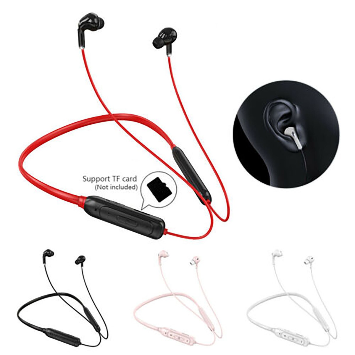 Bluetooth Earphone Wireless Headset Stereo Music Earbuds Noise