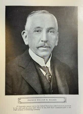 1918 Vintage Magazine Illustration Australian Premier William M. Hughes