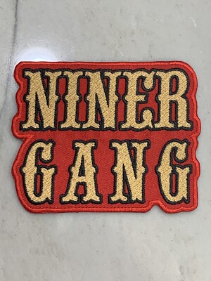 San Francisco 49ers Niner Gang Embroidered Iron On Patch~Free Shipping from CA 1