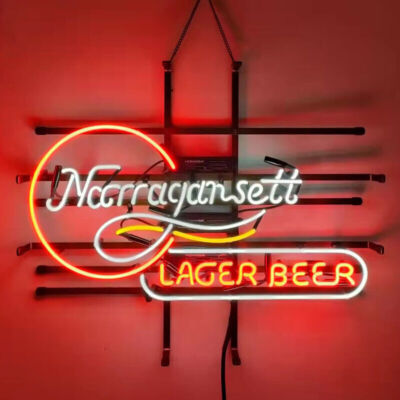 Narragansett Lager 24''x20'' Neon Sign Lamp Light Hanging Nightlight Beer EY 