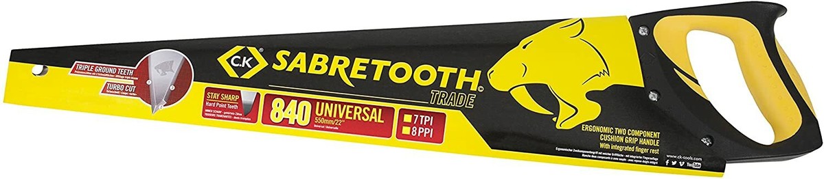 C.K T0840 Sega Sabretooth Trade 500 Mm - 7 Denti Per Pollice, Per Tagli Precisi - Foto 6