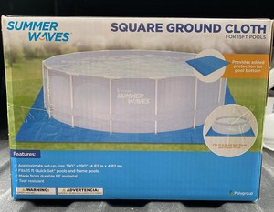 15ft polygroup pools waves cloth ground ship fast square summer
