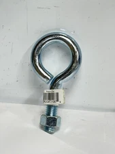 10-Pk Zinc Steel Eye Bolts Eyebolt Eyebolts w/ Nuts 1/2 x 4"