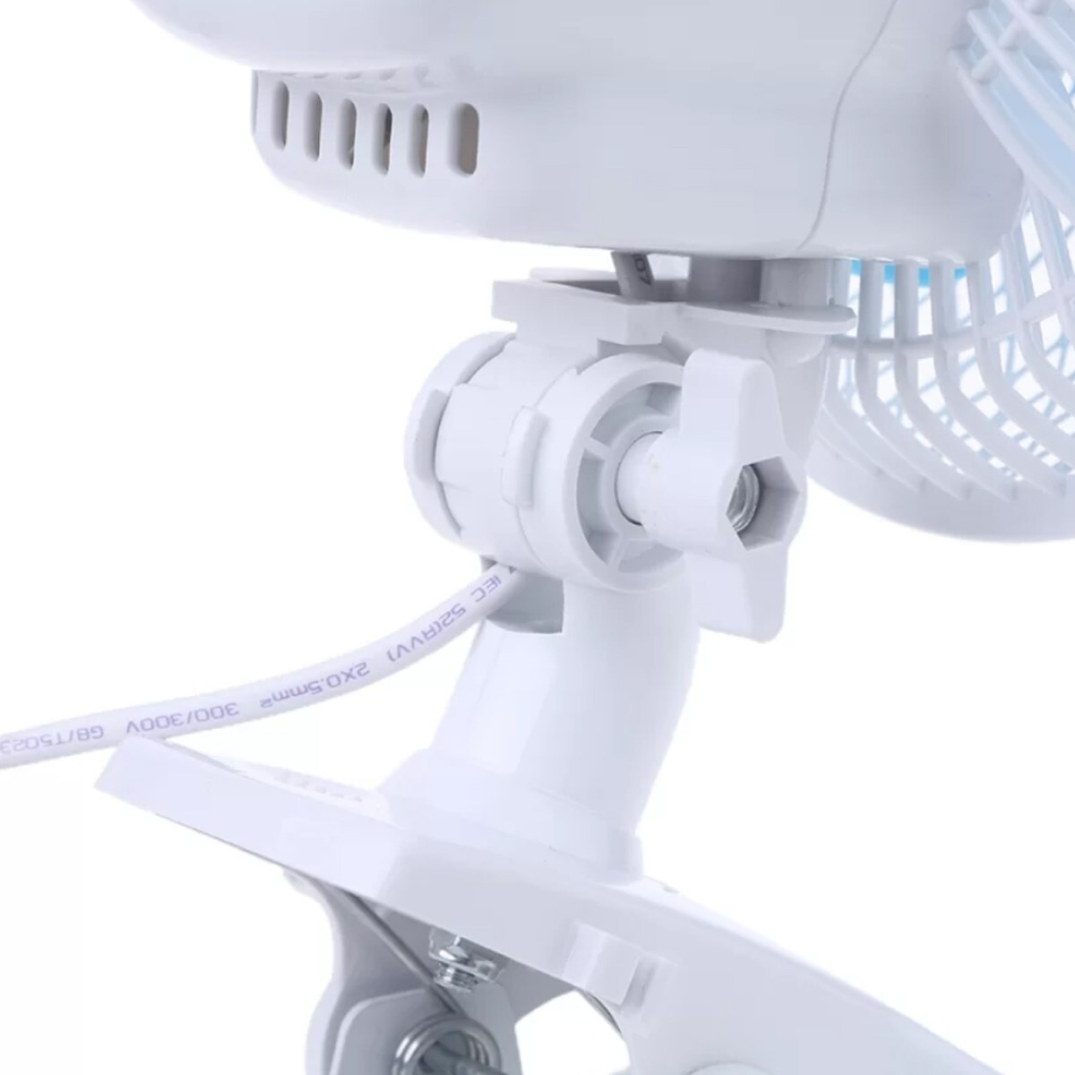 MINI VENTILATORE A PINZA CON DOPPIO SNODO 3 PALE SCRIVANIA TAVOLO CASA UFFICIO foto 4