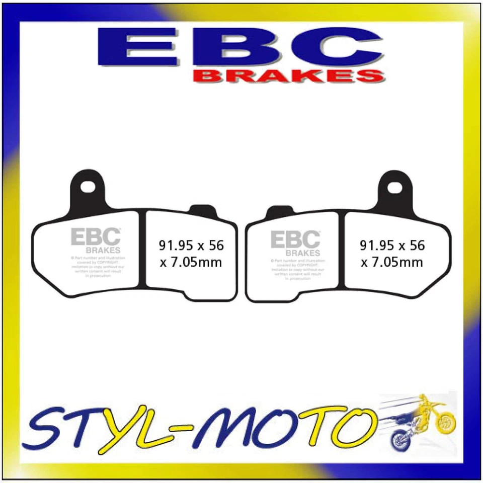 FA409HH Plaquettes Sint. Avant EBC HD Harley Flhtkl Ultra Limité Low 2015-2018 - Photo 1/1