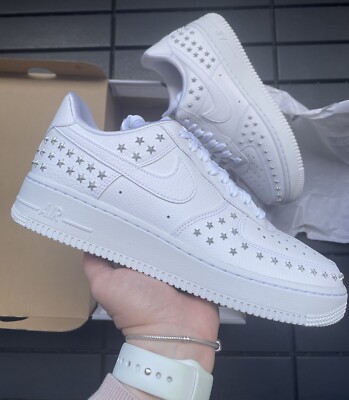 Nike Air Force 1 '07 XX Studded Triple White Neu In OVP 35,5
