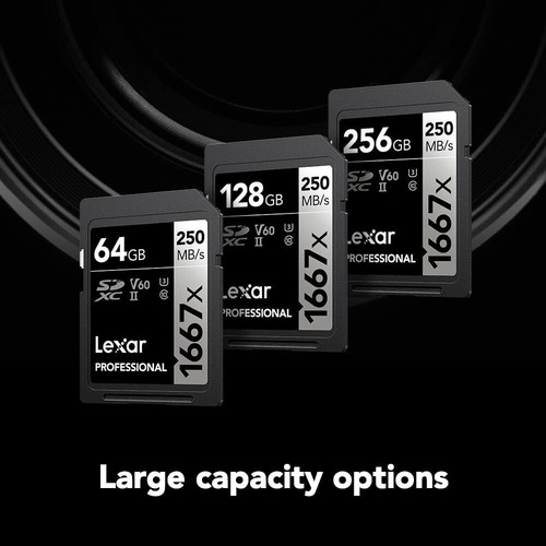 128GB 2-Pack UHS-II SD Cards - 250MB/s Speed for Pro Photography & Videography - Picture 10 of 10