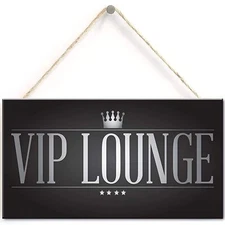 VIP Lounge Vintage Man Cave Pub Home Bar Garden Hanging Sign Plaque BBQ Beer ...