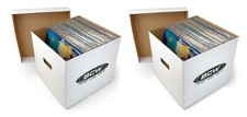 2 BCW Cardboard Record Storage Archive Box For 33 RPM 12" Vinyl LP Record Albums