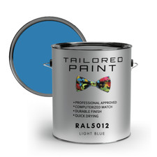 RAL5012 Light Blue Direct To Metal 1k Brush or Spray On Paint Gloss Smooth