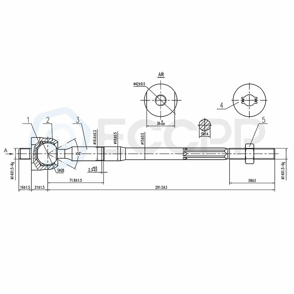 For 1998-2002 Honda Passport New 10pcs Front Sway Bars Ball Joints Tie Rods Set - Image 3 of 4