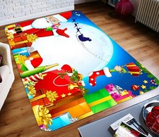 3D Santa Claus Gift O31 Christmas Game Rug Mat Elegant Photo Carpet Mat An