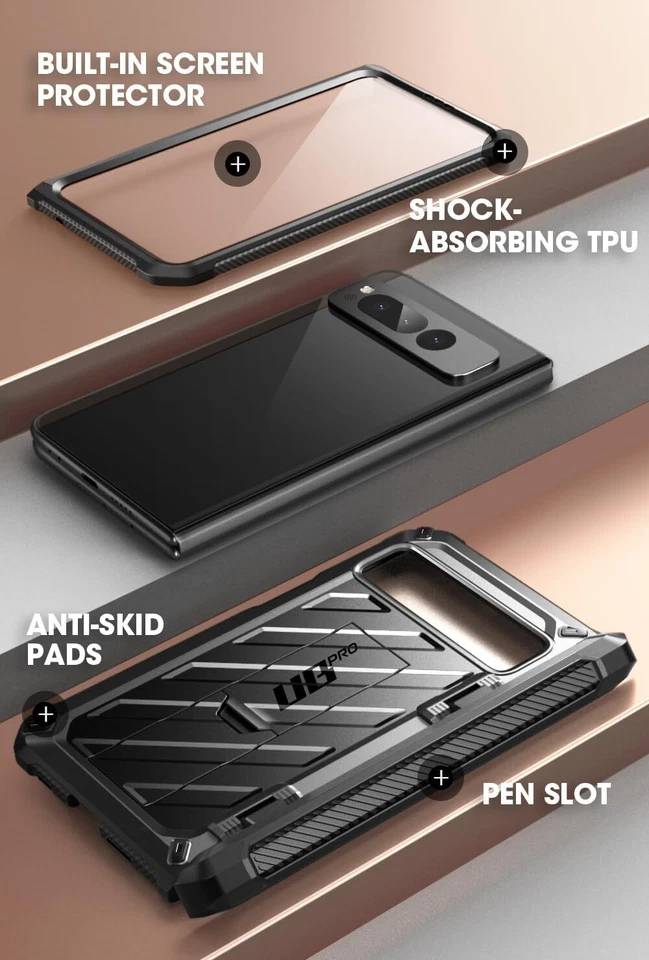 For Google Pixel Fold (2023) SUPCASE Dual Layer Rugged Case with Kickstand Cover - Image 2 of 4