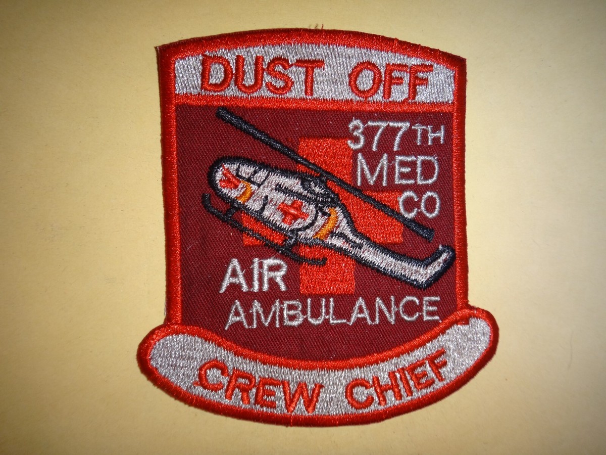 US.ARMY.AIRFOURSバッヂ Vietnam War US 377th Medical Company DUST OFF AIR AMBULANCE CREW