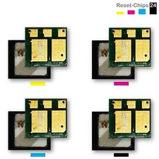 4x Toner Chip Y/M/C/K passt für HP Color LaserJet Enterprise M455 415A