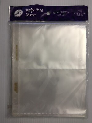Jot & Mark Recipe Card Dual Pocket Sleeves 4X6 Recipe Cards or Photos (50 Count) | eBay Jot & Mark Recipe Card Dual Pocket Sleeves 4X6 Recipe Cards or Photos (50 Count) | eBay