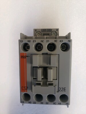 GENUINE SPRECHER+SCHUH CONTACTOR # CS7-22E-120VAC / COIL 120VAC