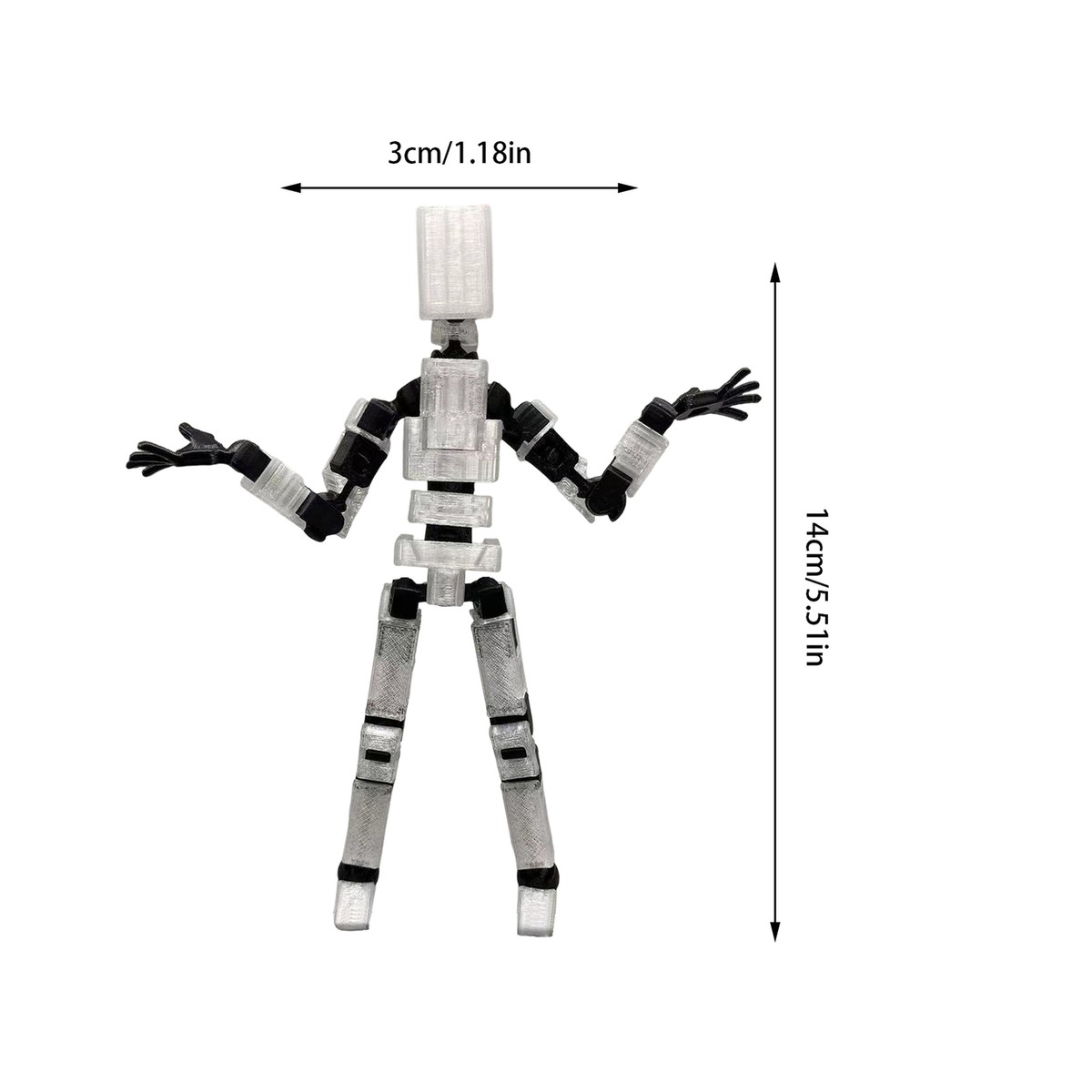 Multi Joint Movable Model 3D Printed Mechanical Robot Multi Joint Movable Model 3D Printed Mechanical Robot