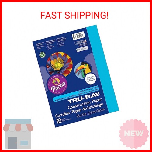 Tru-Ray Schweres Baupapier – Königsblau, 50 Blatt, 22,9x30,5 Cm, Säurefrei