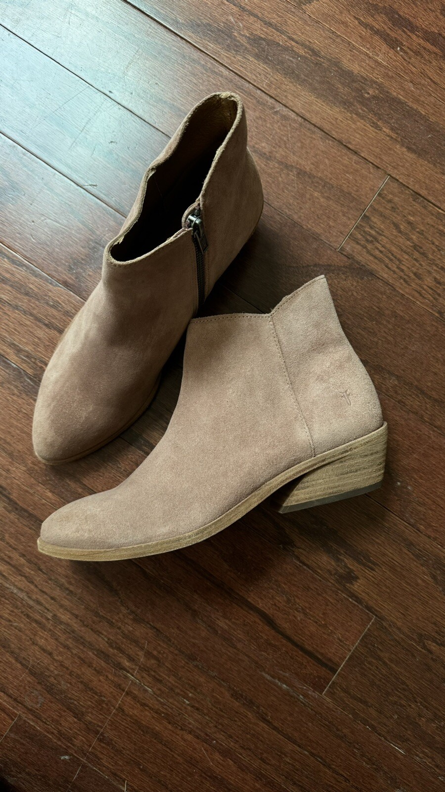 NWOB Frye Farrah Inside Zip Booties Women Size 8 Pink Blush eBay