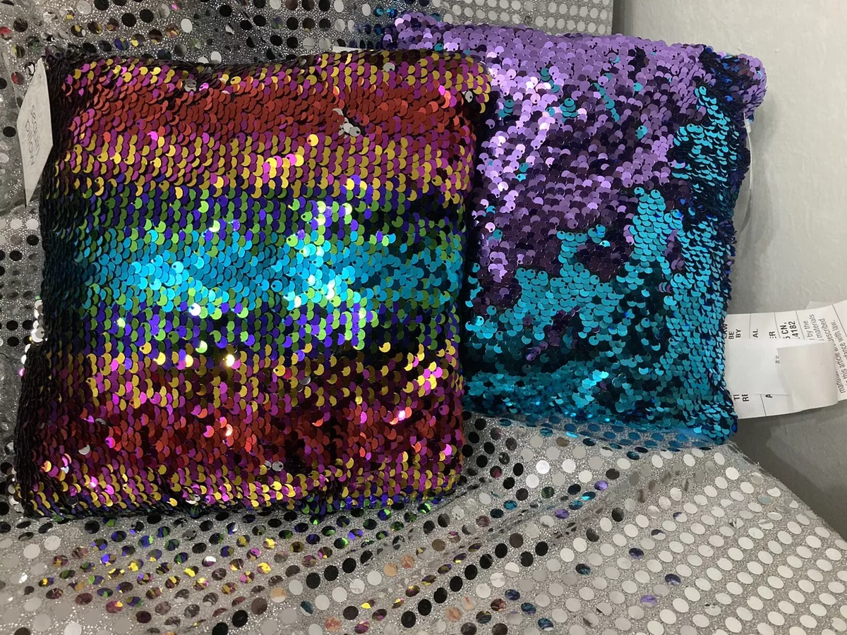 Black sequin pillow cheap