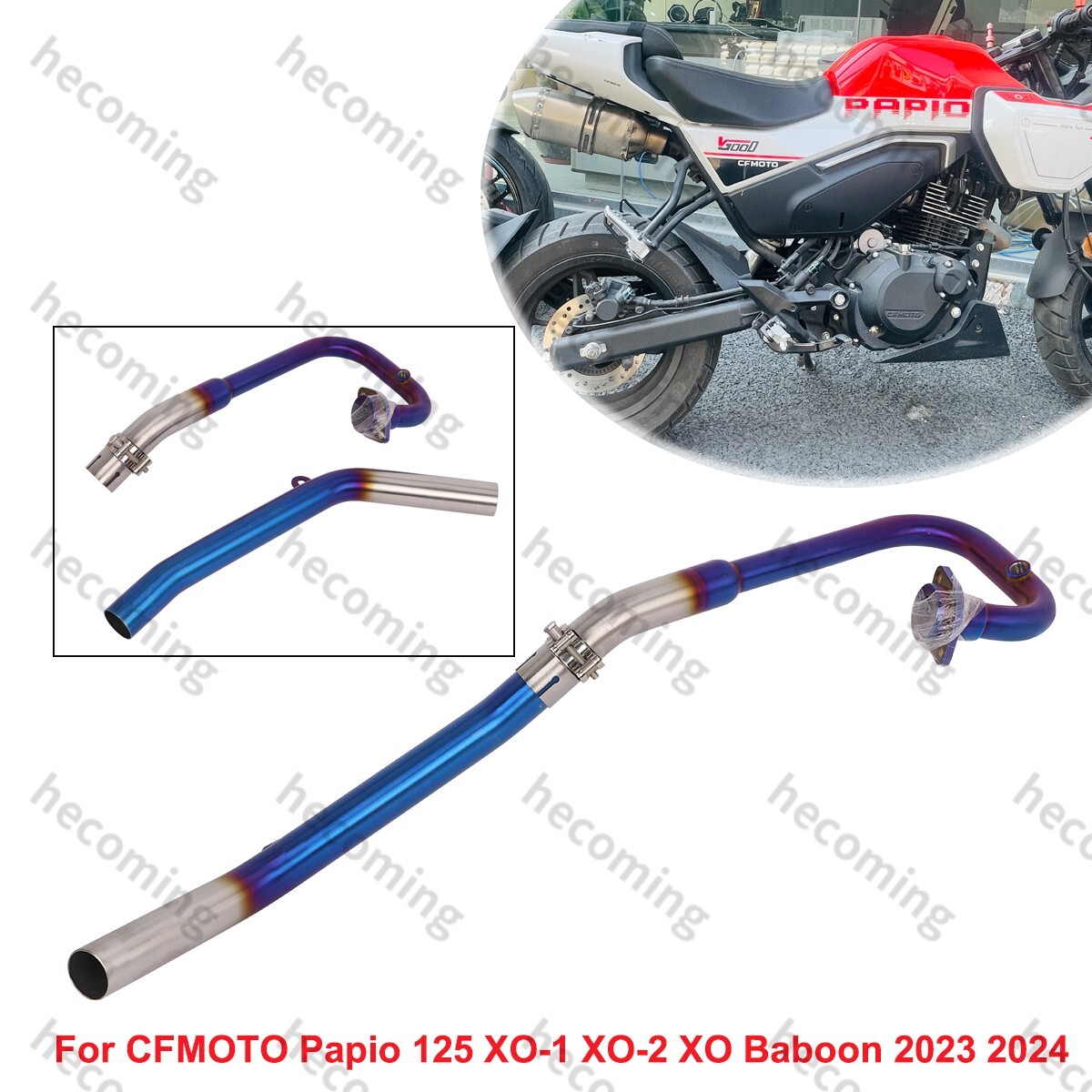 Slip On Muffler Header Pipe For CFMOTO Papio 125 XO-1 XO-2 XO