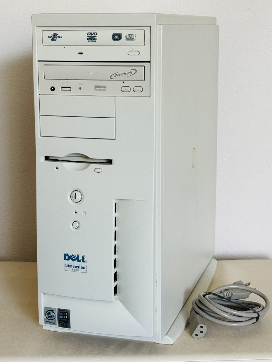 Dell Dimension 4100 Pentium III 1GHz 512MB 80GB Windows 98SE 3DFX