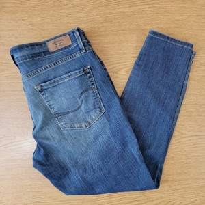 Modern Skinny Crop Blue Jeans Size 