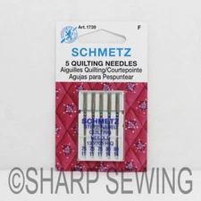 5PK SCHMETZ QUILTING SEWING MACHINE NEEDLES