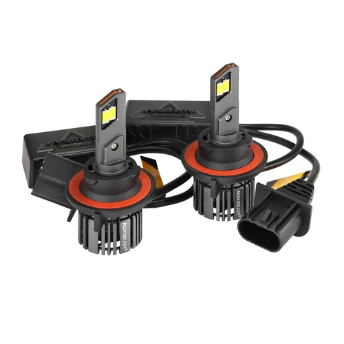 AUXBEAM Canbus H13 9008 LED Headlight Bulbs High Low Beam Super Bright 6500K 1:1 - Picture 12 of 15