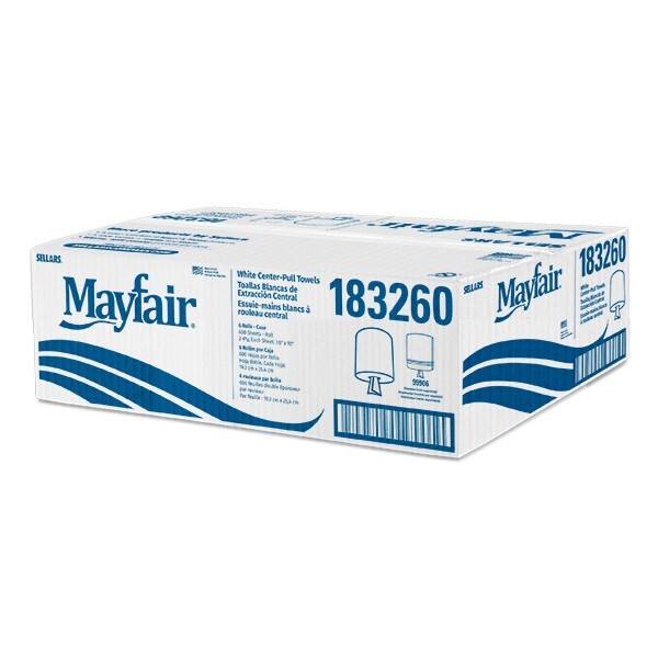 SELLARS WIPERS & SORBENTS 183260 - 6 ROLLS/CS - 2-PLY CENTER PULL 3,600 ...