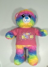Build A Bear Rainbow/Tie dye Happy Birthday shirt