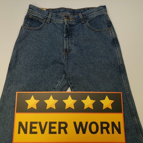 Vintage Wrangler Jeans W31 L26 Straight Heavy Denim Mid Rise Mens Blue Tag 32/32 - Picture 2 of 14