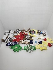 18 Handmade Bows Hair Clips