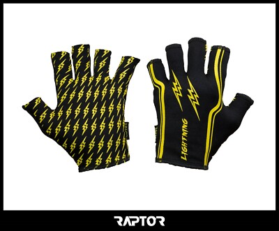 Kinder/Mini/Junior 3/4 Finger Lightning Rugby Silikon Grip Handschuhe/Stick Handschuhe