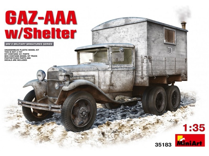 Miniart GAZ-AAA with Shelter Modello in kit di Montaggio