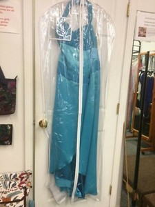 5 Clear Plastic Garment Prom Bridesmaid Evening Gown Dress Cover Storage Bag