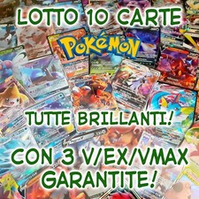 Lotto Carte POKEMON SOLO CARTE RARE -  con V HOLO REVERSE VMAX NUOVE E ITALIANE