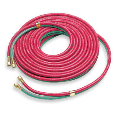 CONTINENTAL 20027184 Twin Line Welding Hose,1/4'' ID x 50 ft. 6ZC12
