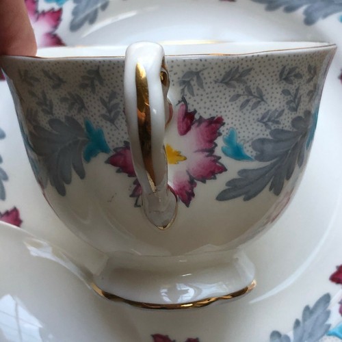 New Chelsea England Fine Bone China teacup/saucer/plate trios Vintage ...